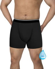 Reusable Men's Incontinence Boxer Briefs - ABSORBENCY(50ml) - 95% Viscose