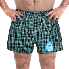 Men's Washable Incontinence Shorts 4pcs - Absorbent 150ml (Moderate incontinence)