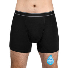 Reusable Men's Incontinence Boxer Briefs - EXTRA ABSORBENCY(100ml) - 95% Cotton
