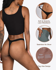 Washable Women's Period Underwear- 1/2 tampon (Thong)