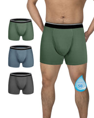 Reusable Men's Incontinence Boxer Briefs - ABSORBENCY(50ml) - 95% Viscose