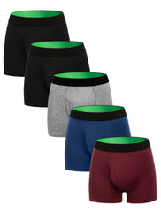 Reusable Men's Incontinence Boxer Briefs (5 Pieces) - ABSORBENCY(100 ml) - 95% Cotton