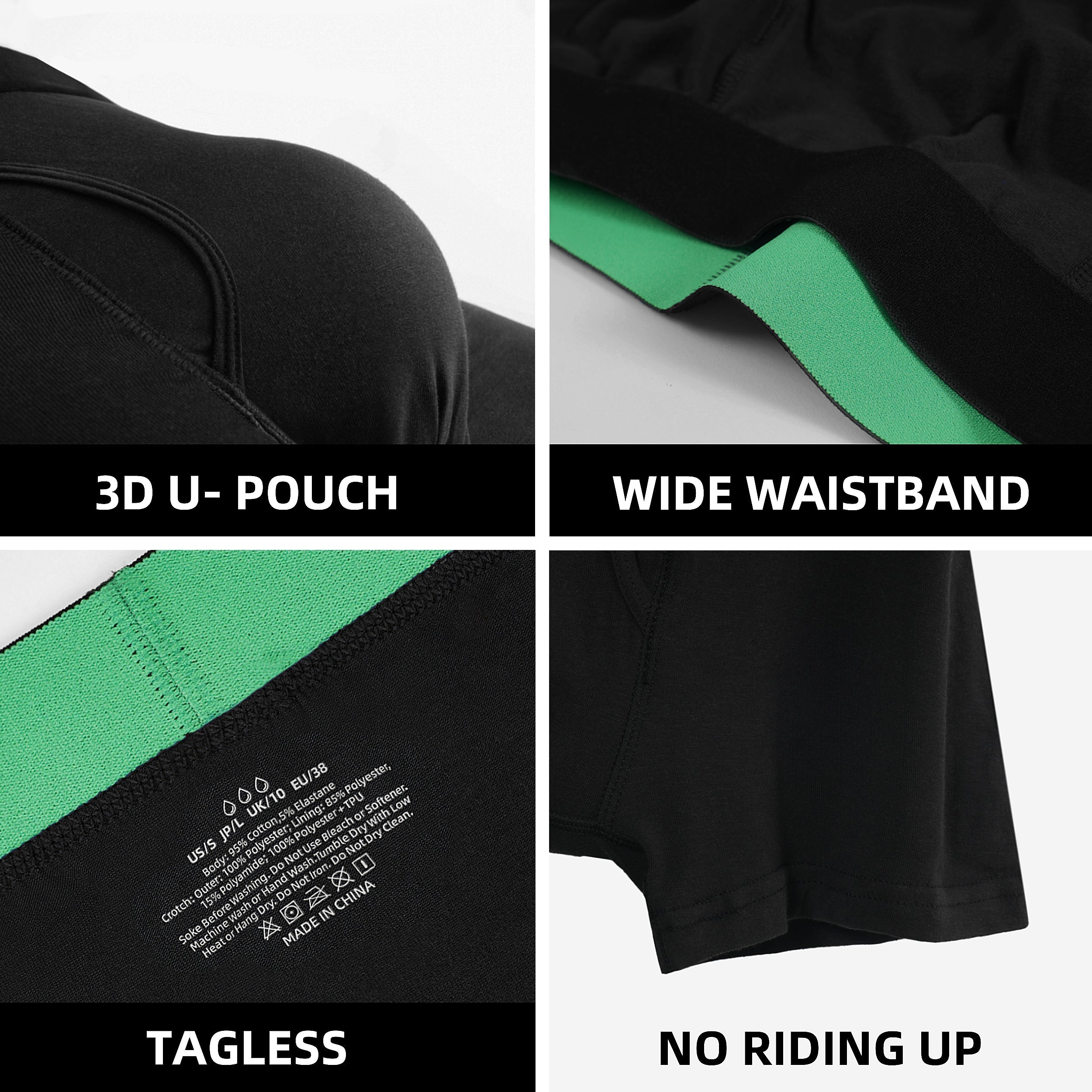 Tiichoo washable men's leakproof underwear for commuting and daily wear