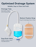 Underwear with External Catheter & Urine Bags - 2 Pcs