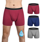 Reusable Men's Incontinence Boxer Briefs - EXTRA ABSORBENCY(100ml)  - 95% Cotton