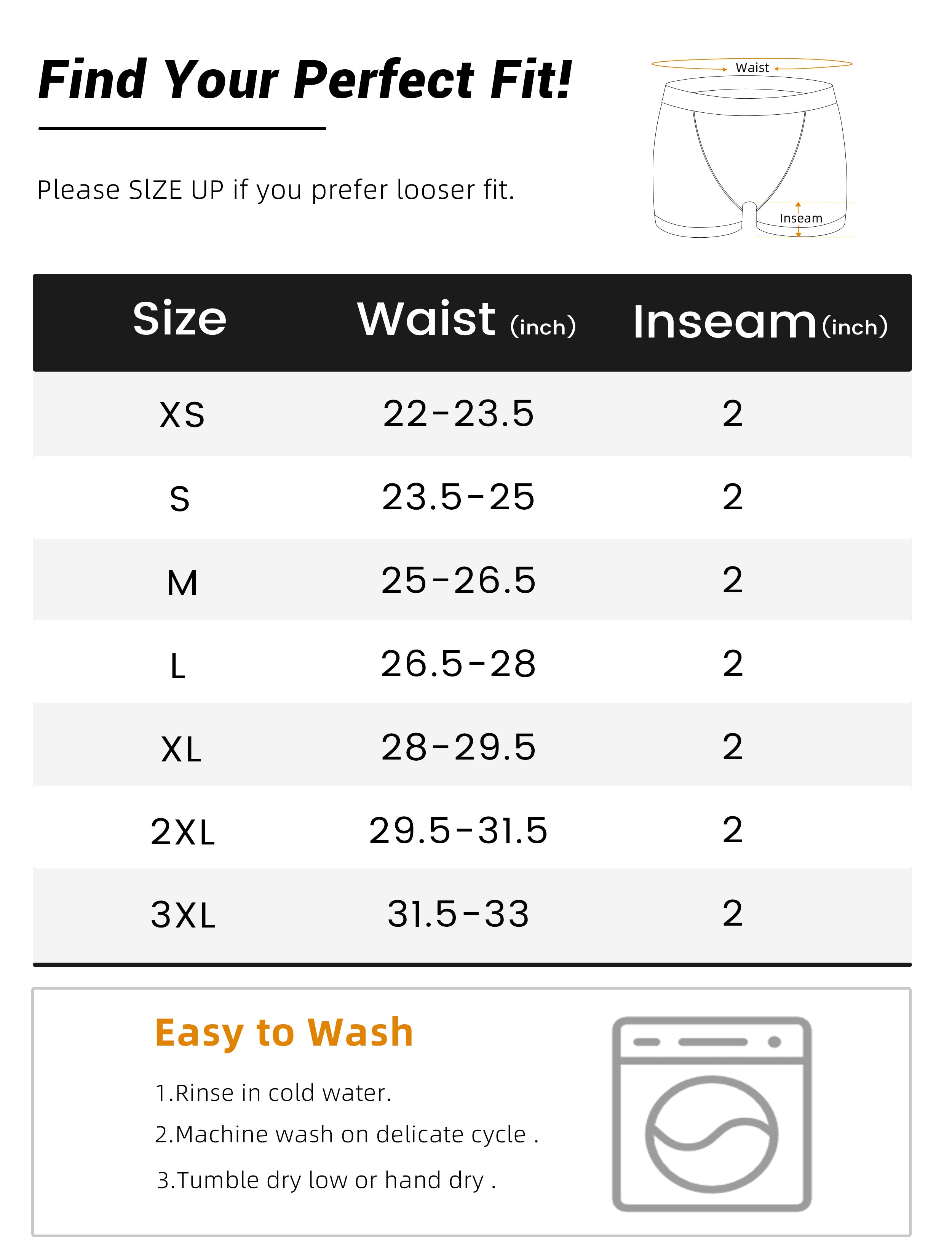Washable Women's Period Underwear  ( Black, Two-pack ) - 50ML ( Boyshorts )