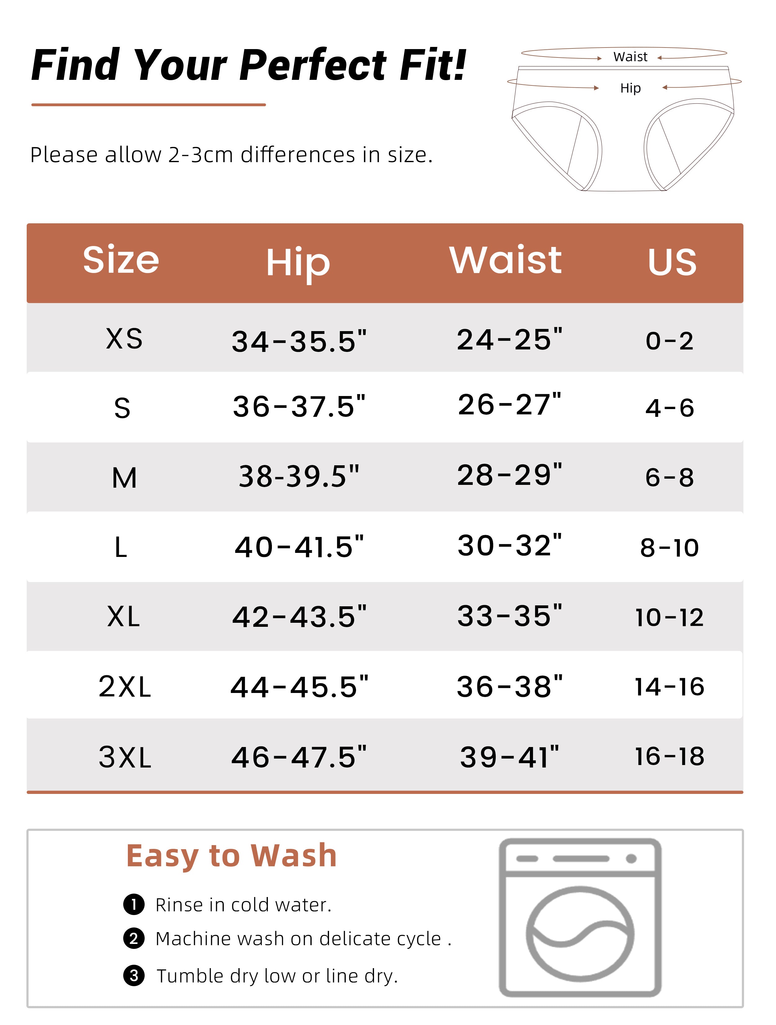 Washable Women's Period Panties- 50ML(Briefs)