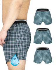 Washable Men's Incontinence Boxer Briefs - EXTRA ABSORBENCY(150ml) -Pleid
